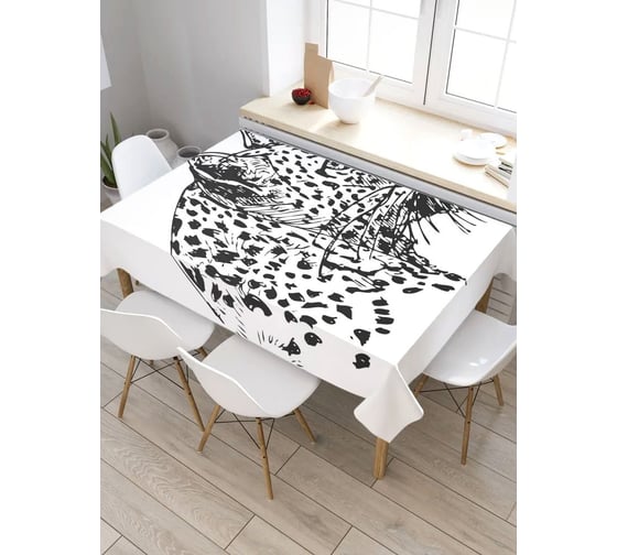 Скатерть JoyArty Эскиз тигра, прямоугольная, из сатена tc_30743_120x145 1