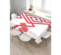 Скатерть JoyArty Японские фонарики, прямоугольная, из сатена tc_38778_120x145