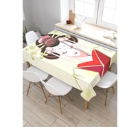 Скатерть JoyArty Японская женщина, прямоугольная, из сатена tc_37342_120x145