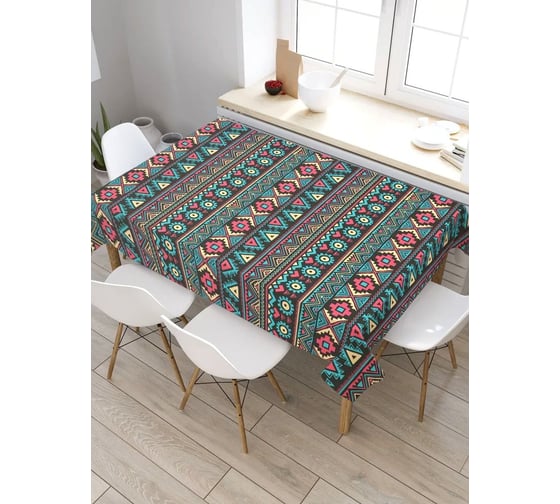Скатерть JoyArty Этнический ковер, прямоугольная, из сатена tc_37495_120x145 1