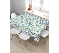 Скатерть JoyArty Этнический азулежу, прямоугольная, из сатена tc_37432_120x145