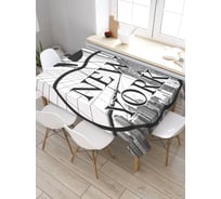 Скатерть JoyArty Яблоко Нью-йорка, прямоугольная, из сатена tc_5293_120x145