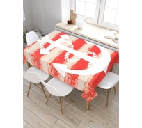 Скатерть JoyArty Якорь и полосы, прямоугольная, из сатена tc_5090_120x145