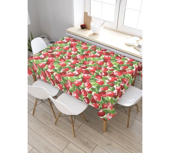 Скатерть JoyArty Яблочный сад, прямоугольная, из сатена tc_50770_120x145 1