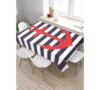 Скатерть JoyArty Якорь моряка, прямоугольная, из сатена tc_5336_120x145