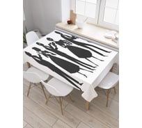 Скатерть JoyArty Ягодный коктейль, прямоугольная, из сатена tc_47782_120x145