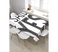 Скатерть JoyArty Я сказала Да, прямоугольная, из сатена tc_34533_120x145