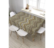 Скатерть JoyArty Этнический зигзаг, прямоугольная, из сатена tc_34769_120x145