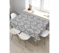 Скатерть JoyArty Этнические ромбы, прямоугольная, из сатена tc_33442_120x145