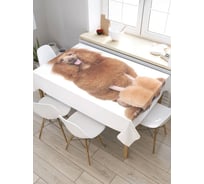 Скатерть JoyArty Эффектный пес, прямоугольная, из сатена tc_3776_120x145