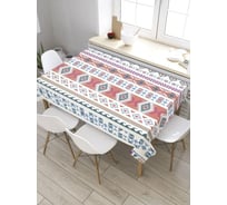 Скатерть JoyArty Этнические дорожки, прямоугольная, из сатена tc_32908_120x145