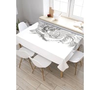 Скатерть JoyArty Эскизный портрет кота, прямоугольная, из сатена tc_36654_120x145