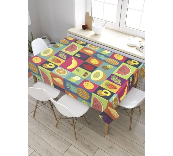 Скатерть JoyArty Ягоды-фрукты, прямоугольная, из сатена tc_36575_120x145 1