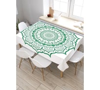 Скатерть JoyArty Этническая орнаментальная мандала, прямоугольная, из сатена tc_32629_120x145