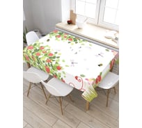 Скатерть JoyArty Яблочный сад, прямоугольная, из сатена tc_7446_120x145