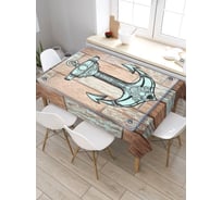 Скатерть JoyArty Якорь на дереве, прямоугольная, из сатена tc_7387_120x145