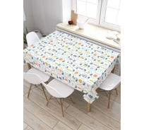 Скатерть JoyArty Яблочный алфавит, прямоугольная, из сатена tc_73492_120x145