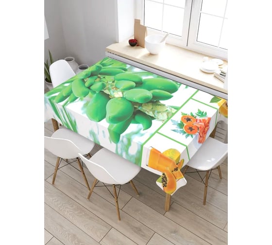 Скатерть JoyArty Экзотический фрукт, прямоугольная, из сатена tc_7320_120x145 1