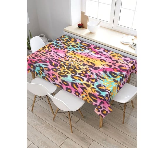Скатерть JoyArty Яркий леопард, прямоугольная, из сатена tc_55705_120x145 1