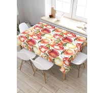Скатерть JoyArty Яблочный арт, прямоугольная, из сатена tc_52365_120x145