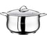 Кастрюля стальная OMS collection крышка стеклянная, размер 24x14 см, 6,2 л 2038-S-24 1