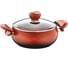 Кастрюля с крышкой стеклянной OMS collection 24x10,5 см, 4,5 л, с АПП, цвет терракотовый 3140-24-ТС 1