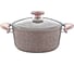 Кастрюля с крышкой стеклянной OMS collection 24x12 см, 4,3 л, с АПП, цвет коричневый 3110.01.02-24-Вn 1