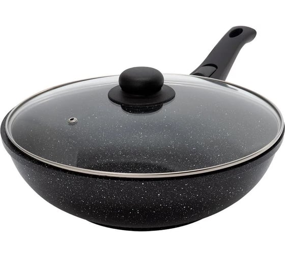 Сковорода STARWIND ВОК WOK Chef Induction SW-CHI4028W круглая 28 см покрытие Pfluon ручка съемная с крышкой 1776113 1