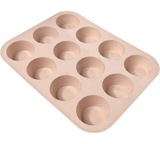 Форма для выпечки EUROHOUSE силиконовая, 27x20,5x2,5 см, 12 ячеек 15990