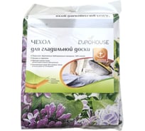 Чехол для гладильной доски EUROHOUSE 125х47 см, размер ХL, 100% хлопок + поролон 3 мм 11965