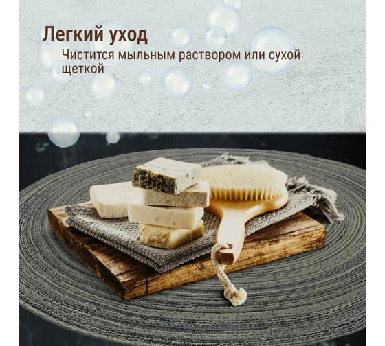 Набор подставочных салфеток Homium Basic, 2 шт. серый, круглые set2basicgrey