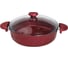 Сотейник с крышкой стеклянной OMS collection 28x8 см, 4,2 л, с АПП, цвет красный 3310.01.02-28-Rd 1