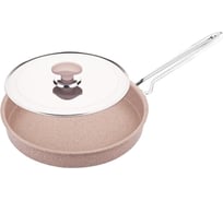 Сковорода OMS collection 32 см, 32x4 см, с АПП, цвет коричневый 3222.07.07-32-Bn