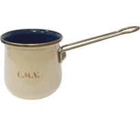 Турка эмалированная OMS collection 0,65 л, цвет кремовый, цвет ручки золото 1013-L-CRM