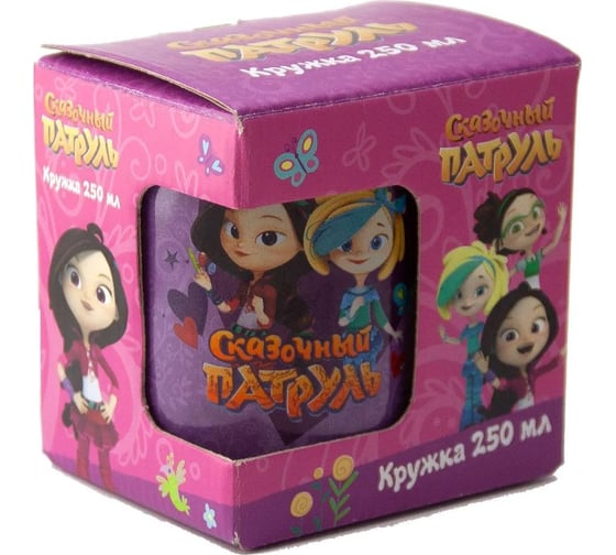 Кружка ND Play сказочный патруль, сердечки, в подарочной упаковке, 250 мл, стекло 285476