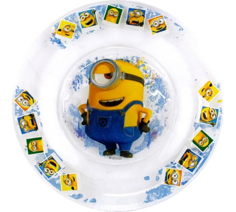 Тарелка ND Play миньоны 2, селфи, 19,5 см, стекло 297066