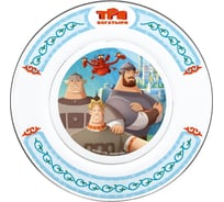 Тарелка ND Play три богатыря, дизайн 1, 19,5 см, стекло 310852