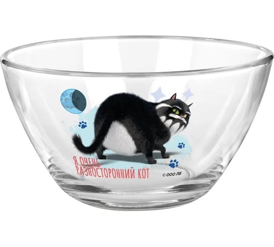 Салатник ND Play коты эрмитажа, защитники эрмитажа, 11 см, стекло 308586