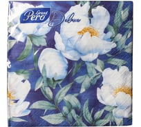 Бумажная салфетка GrandPero deluxe 33x33 см, цветочный сон, 3 слоя, 20 л 2241