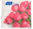 Салфетка бумажная GrandPero deluxe 33x33 см розы 3 слоя 20 листов х 12 2302 3