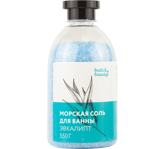Морская соль для ванн Sunstep Bath&beauty Эвкалипт 550 г11-541 1