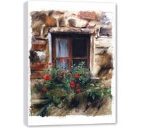 Канвас Декоретто Цветы на окошке CV 6016 Декор