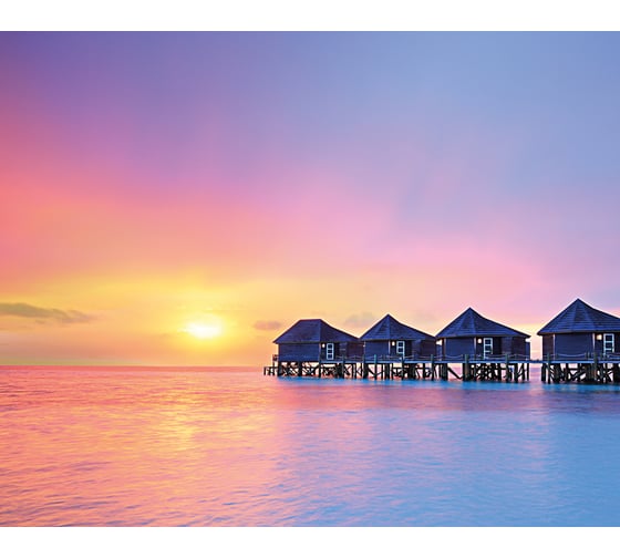 Картина на стекле Декоретто Домики на воде GS 9015 Декор 1