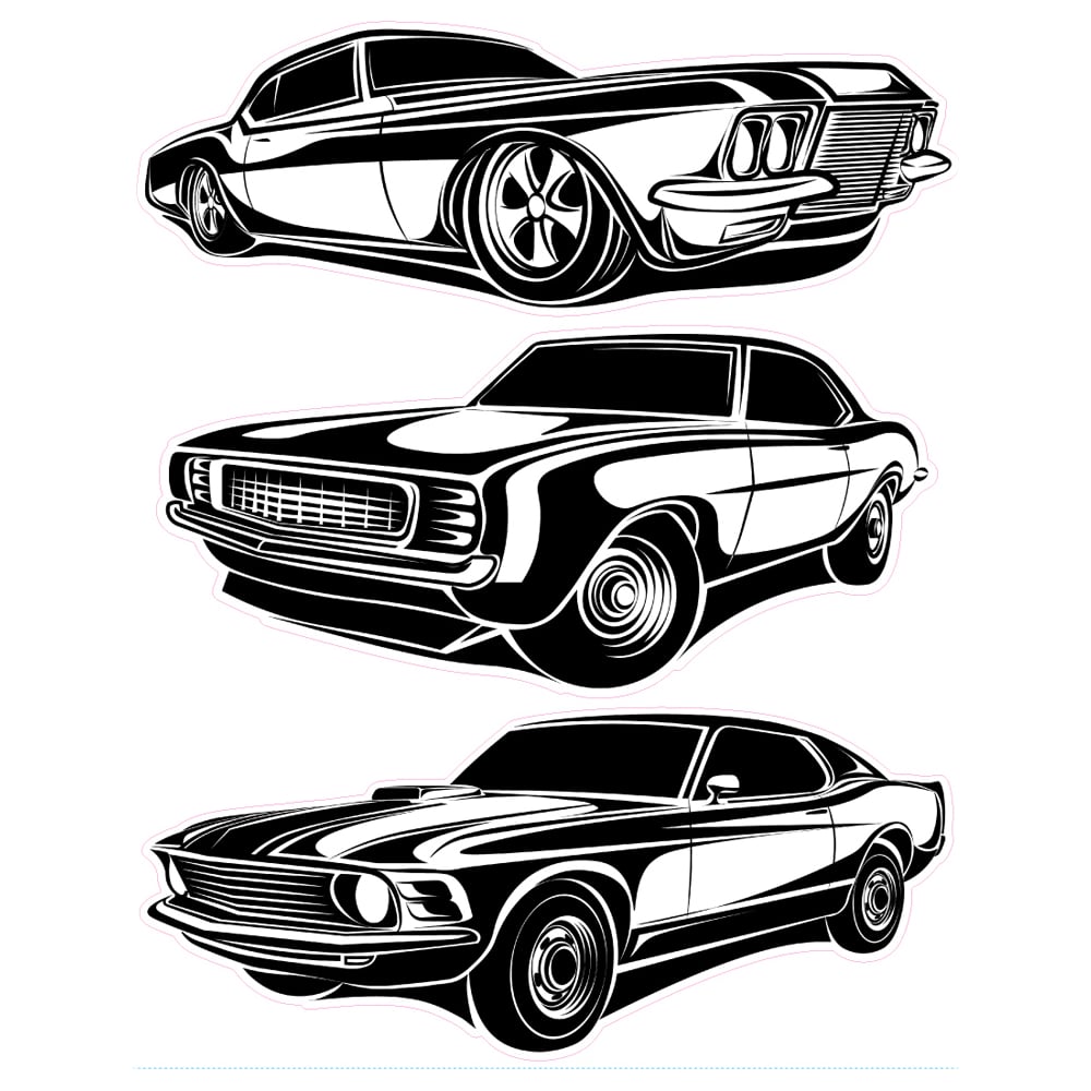 Наклейка Декоретто Стильные авто KK 4006 Декор - выгодная цена, отзывы ...