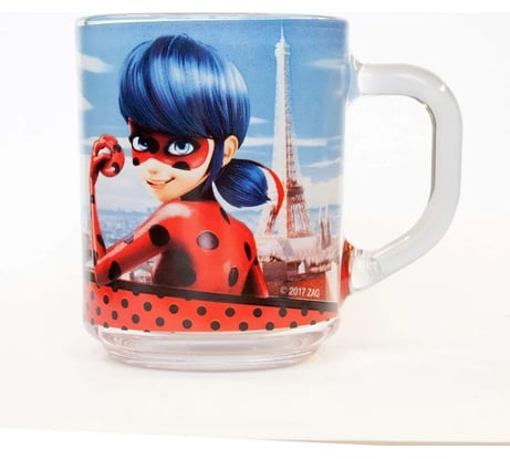 Кружка ND Play леди баг и супер кот леди баг - париж, в подарочной упаковке, 230 мл, стекло 276116