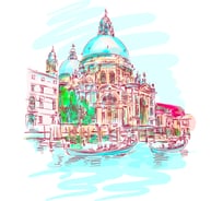 Канвас Декоретто Собор Святой Марии в Венеции CV 9017 Декор