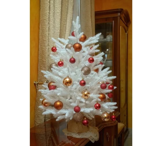 Искусственная ель National Tree Company Тиффани белая, 80 см ТФ/БЕЛ-80