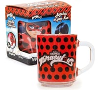 Кружка ND Play леди баг и супер кот, дизайн 2, в подарочной упаковке, 230 мл, стекло 275735