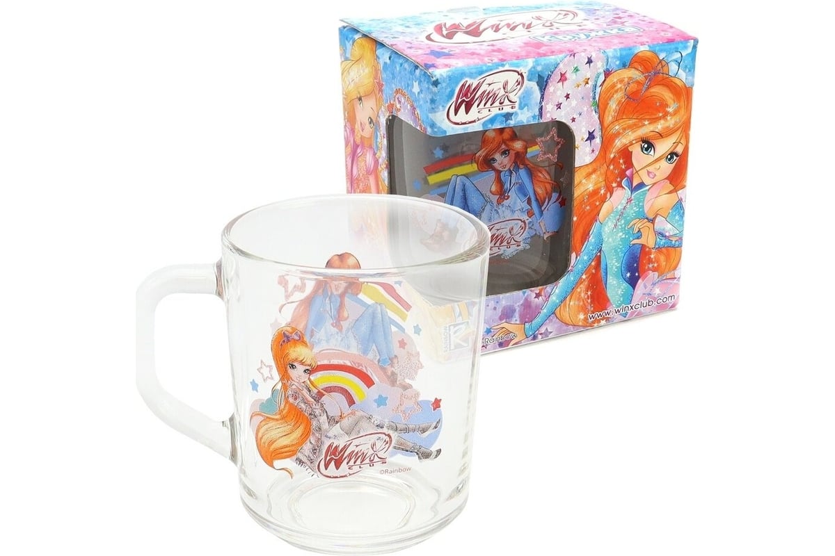 Кружка ND Play winx club, дизайн 1, в подарочной упаковке, маленькая, 230  мл, стекло 309520