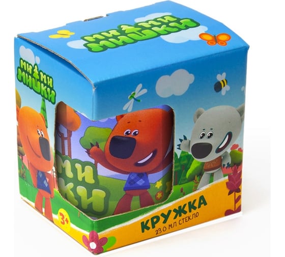 Кружка ND Play мимимишки кеша, тучка и лисичка, подарочная упаковка, 230 мл, стекло 285714